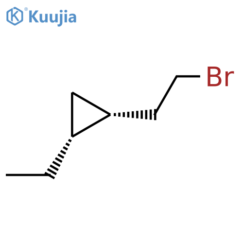 rac-(1R,2R)-1-(2-bromoethyl)-2-ethylcyclopropane, cis structure