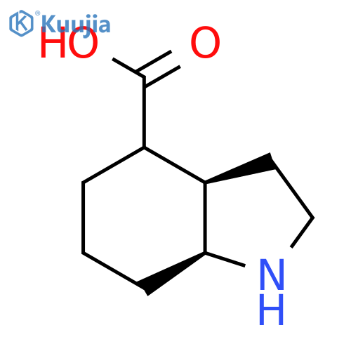 rac-(3aR,7aS)-octahydro-1H-indole-4-carboxylic acid structure