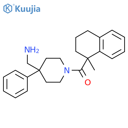 1-1-(1-methyl-1,2,3,4-tetrahydronaphthalene-1-carbonyl)-4-phenylpiperidin-4-ylmethanamine structure