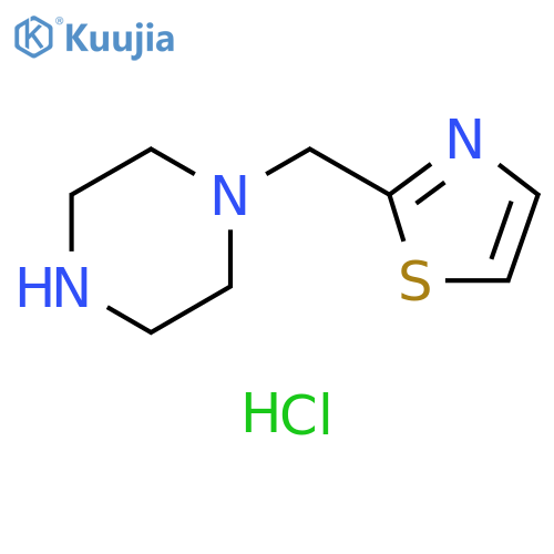 1-(1,3-thiazol-2-yl)methylpiperazine trihydrochloride structure