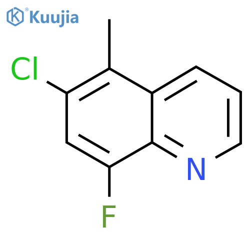 6-Chloro-8-fluoro-5-methylquinoline structure