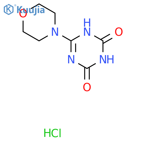 6-(morpholin-4-yl)-1,3,5-triazine-2,4-diol hydrochloride structure