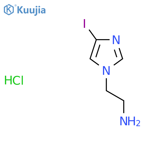 2-(4-iodo-1H-imidazol-1-yl)ethan-1-amine hydrochloride structure