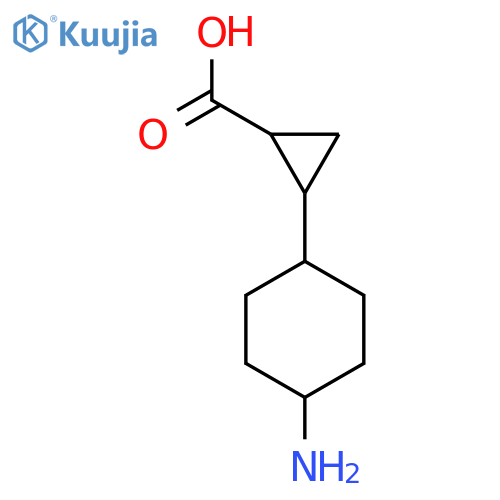 2-(4-Aminocyclohexyl)cyclopropane-1-carboxylic acid structure
