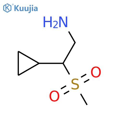 2-Cyclopropyl-2-methanesulfonylethan-1-amine structure