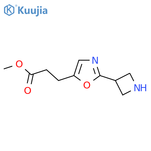 methyl 3-2-(azetidin-3-yl)-1,3-oxazol-5-ylpropanoate structure