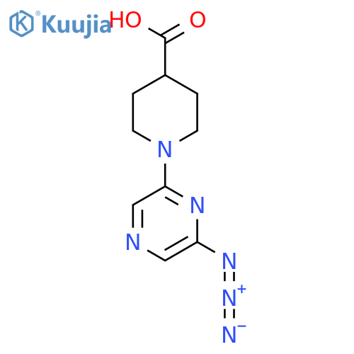 1-(6-Azidopyrazin-2-yl)piperidine-4-carboxylic acid structure
