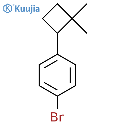 1-Bromo-4-(2,2-dimethylcyclobutyl)benzene structure
