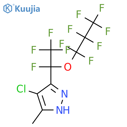 4-Chloro-5-methyl-3-1,2,2,2-tetrafluoro-1-(1,1,2,2,3,3,3-heptafluoropropoxy)ethyl-1H-pyrazole structure