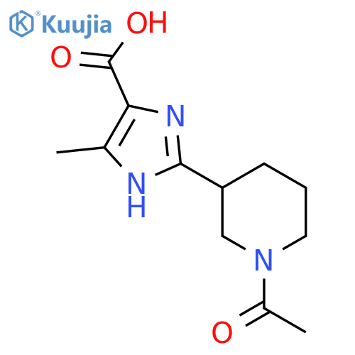 2-(1-acetylpiperidin-3-yl)-4-methyl-1H-imidazole-5-carboxylic acid structure