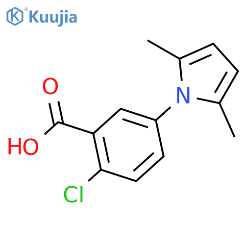 2-Chloro-5-(2,5-dimethyl-1H-pyrrol-1-yl)benzoic Acid structure