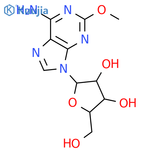 (3R,4S,5R)-2-(6-Amino-2-methoxy-9H-purin-9-yl)-5-(hydroxymethyl)tetrahydrofuran-3,4-diol structure
