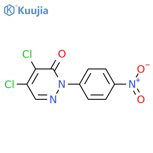 4,5-dichloro-2-(4-nitrophenyl)-2,3-dihydropyridazin-3-one structure