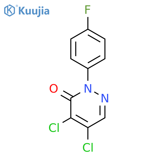 3(2H)-Pyridazinone, 4,5-dichloro-2-(4-fluorophenyl)- structure