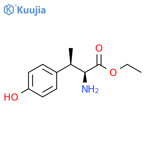 (2S,3R)-2-Amino-3-(4-hydroxy-phenyl)-butyric acid ethyl ester structure