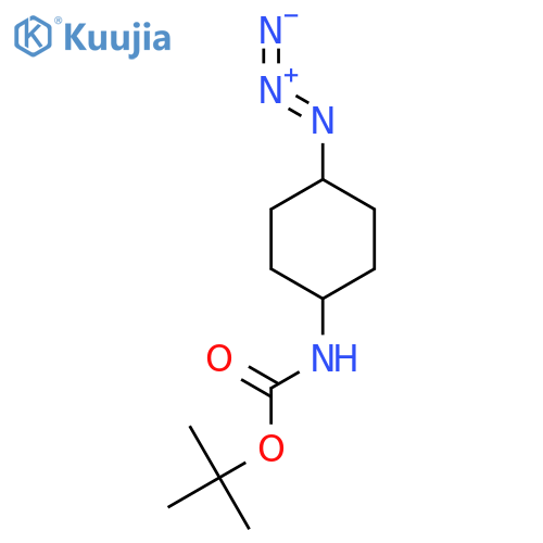 tert-butyl N-(1s,4s)-4-azidocyclohexylcarbamate structure