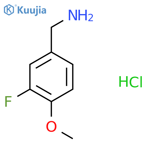 3-Fluoro-4-methoxybenzylamine hydrochloride structure