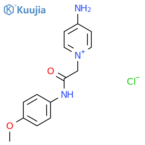 4-Amino-1-[(4-methoxy-phenylcarbamoyl)-methyl]-pyridinium chloride structure