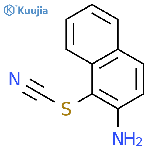 Thiocyanic acid, 2-amino-1-naphthalenyl ester structure
