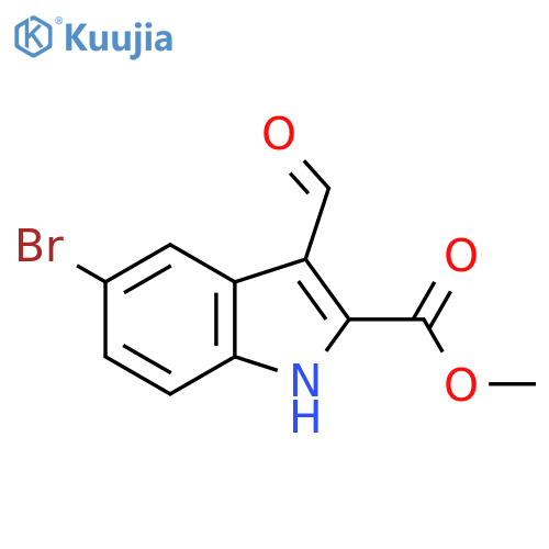 Methyl 5-bromo-3-formyl-1h-indole-2-carboxylate structure