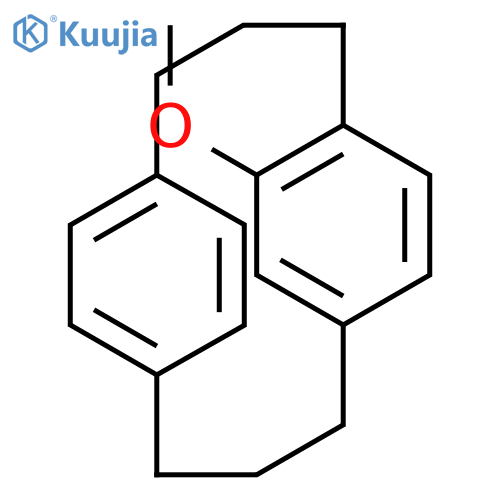 6-Methoxytricyclo[10.2.2.25,8]octadeca-1(15),5,7,12(16),13,17-hexaene structure