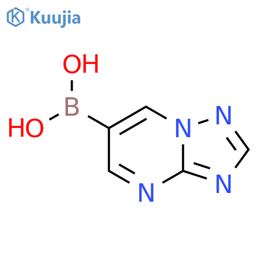 {1,2,4triazolo1,5-apyrimidin-6-yl}boronic acid structure