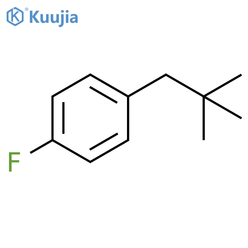 1-(2,2-Dimethylpropyl)-4-fluorobenzene structure