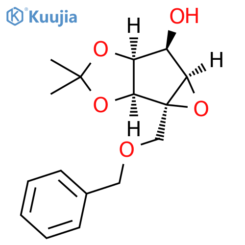(1aR,1bS,4aS,5R,5aR)-Tetrahydro-3,3-dimethyl-1a-[(phenylmethoxy)methyl]-5H-oxireno[3,4]cyclopenta[1,2-d][1,3]dioxol-5-ol structure