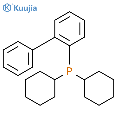 dicyclohexyl(2-phenylphenyl)phosphane structure