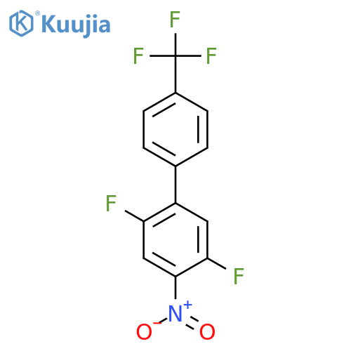 2,5-Difluoro-4-nitro-4'-(trifluoromethyl)biphenyl structure