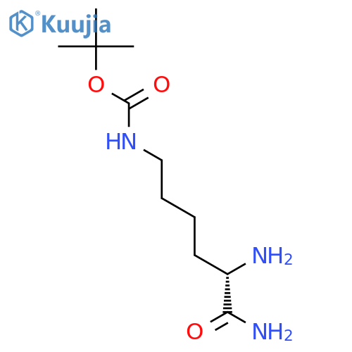 Carbamic acid, (5,6-diamino-6-oxohexyl)-, 1,1-dimethylethyl ester, (S)- structure