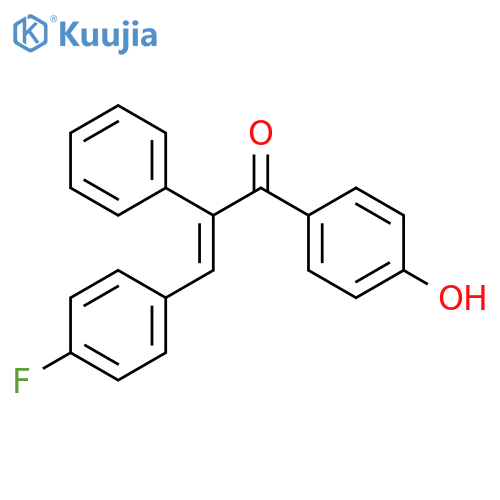 Chalcone,4-fluoro-4'-hydroxy-a-phenyl- (8CI) structure