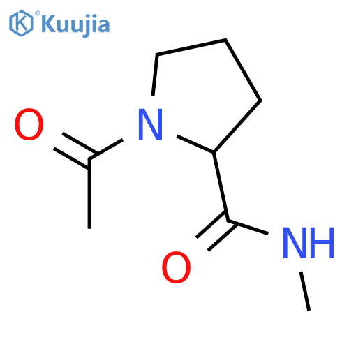 1-acetyl-N-methylpyrrolidine-2-carboxamide structure