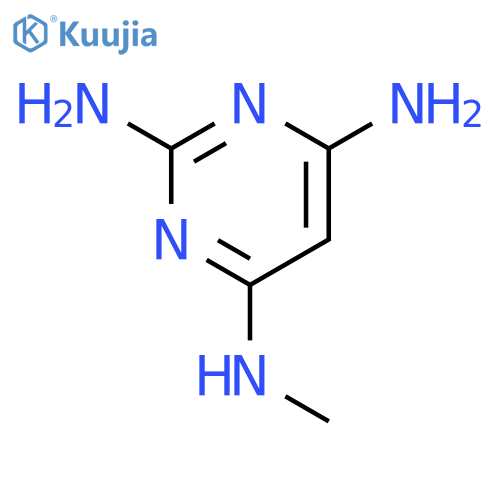 pyrimidine, 2,4-diamino-6-(methylamino)- (8ci) structure