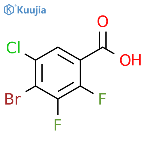 Benzoic acid, 4-bromo-5-chloro-2,3-difluoro- structure