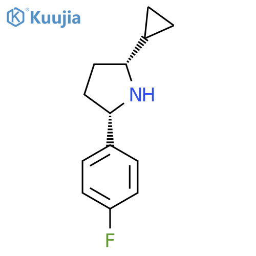 (2R,5S)-2-Cyclopropyl-5-(4-fluorophenyl)pyrrolidine structure