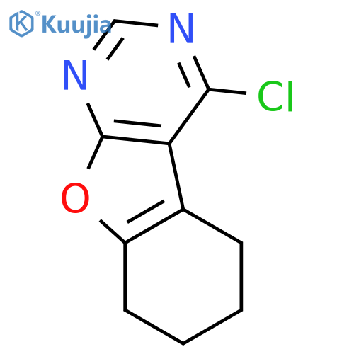 4-Chloro-5,6,7,8-tetrahydrobenzofuro[2,3-d]pyrimidine structure