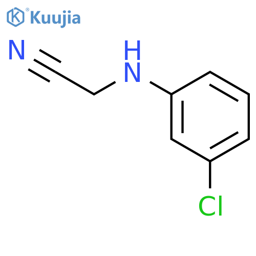 2-(3-chlorophenyl)aminoacetonitrile structure
