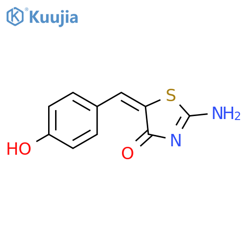 5-(4-hydroxyphenyl)methylidene-2-imino-1,3-thiazolidin-4-one structure