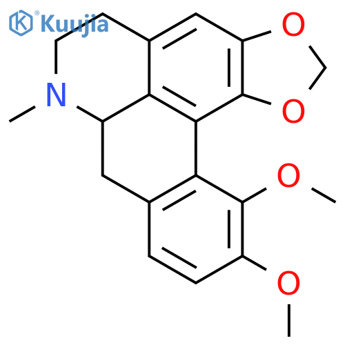 5H-Benzo[g]-1,3-benzodioxolo[6,5,4-de]quinoline,6,7,7a,8-tetrahydro-11,12-dimethoxy-7-methyl-, (S)- (9CI) structure