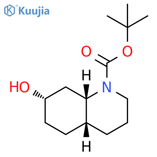 rac-tert-butyl (4aR,7S,8aS)-7-hydroxy-decahydroquinoline-1-carboxylate structure