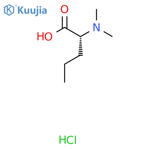 (2R)-2-(dimethylamino)pentanoic acid hydrochloride structure