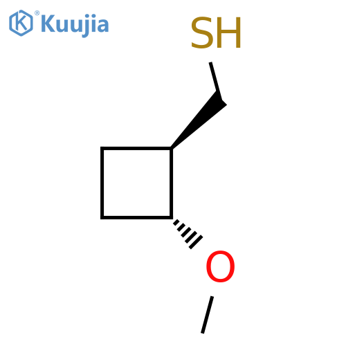 rac-(1R,2R)-2-methoxycyclobutylmethanethiol, trans structure