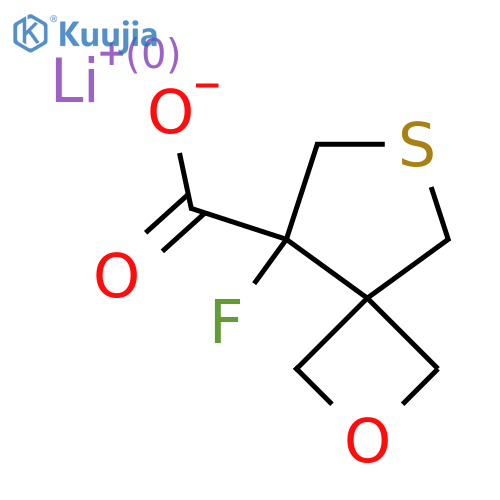 lithium(1+) 8-fluoro-2-oxa-6-thiaspiro3.4octane-8-carboxylate structure
