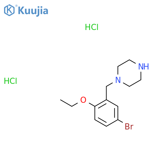 1-(5-bromo-2-ethoxyphenyl)methylpiperazine dihydrochloride structure