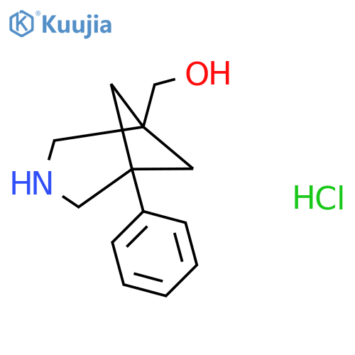 {5-phenyl-3-azabicyclo3.1.1heptan-1-yl}methanol hydrochloride structure