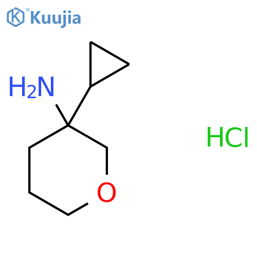 3-cyclopropyloxan-3-amine hydrochloride structure