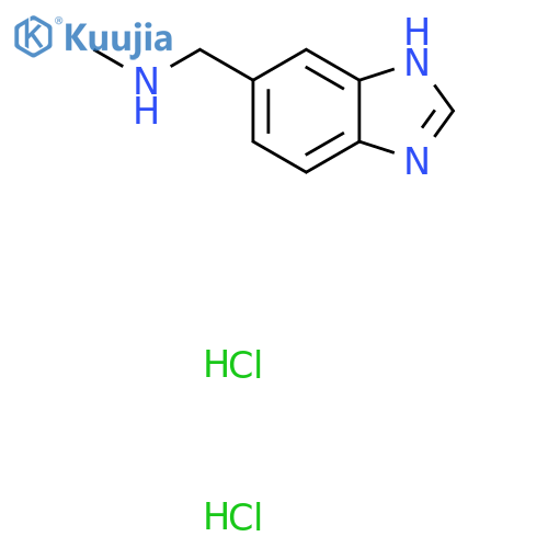 (1H-1,3-benzodiazol-5-yl)methyl(methyl)amine dihydrochloride structure