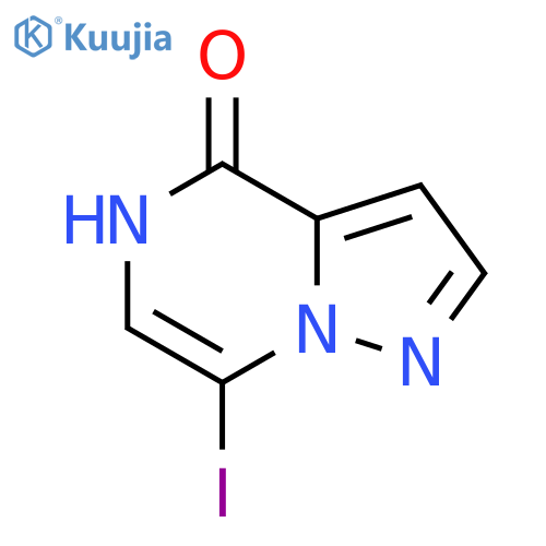 7-iodo-4H,5H-pyrazolo1,5-apyrazin-4-one structure