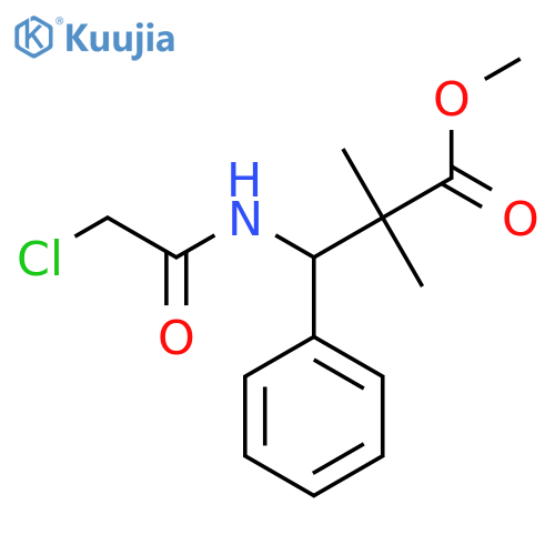 Methyl 3-[(2-chloroacetyl)amino]-2,2-dimethyl-3-phenylpropanoate structure